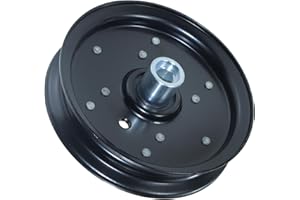 NICHEFLAG 604231 Idler Pulley Replaces 604231 Flat Idler Pulley for Hustler 48" Raptor 933614, 933846US, 938423EX, 52" Raptor 938597, 937854, 937813, 937763, 60" Raptor SD 939207, 939181, 938696 Decks