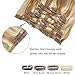Clip In Human Hair Extensions Medium Brown to Bleach Blonde Extension Clip ins Thickened Double Weft 9A Brazilian Hair 120g 7pcs Full Head Silky Straight 100% Human Hair Clip In Extensions 18 Inch