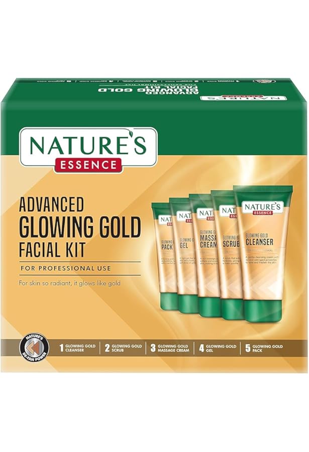Amazon.com: Nature's Essence Gold Facial Kit 1 Kit (Pack of 40gm