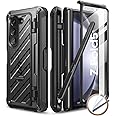 SUPCASE for Galaxy Z Fold 5 Case with S Pen Holder (Unicorn Beetle Pro), [Built-in Screen Protector & Stand] [Military-Grade Protection] Heavy Duty Protective Phone Case for Samsung Fold 5, Black