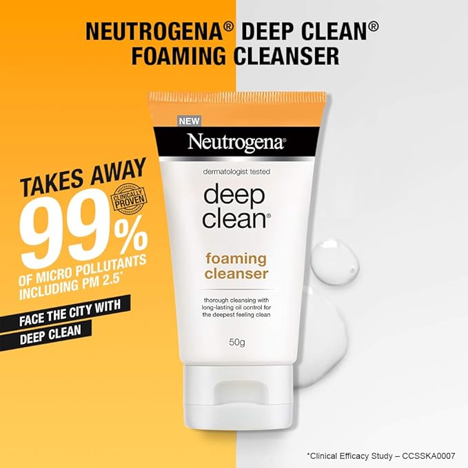 neutrogena deep clean cream to foam cleanser