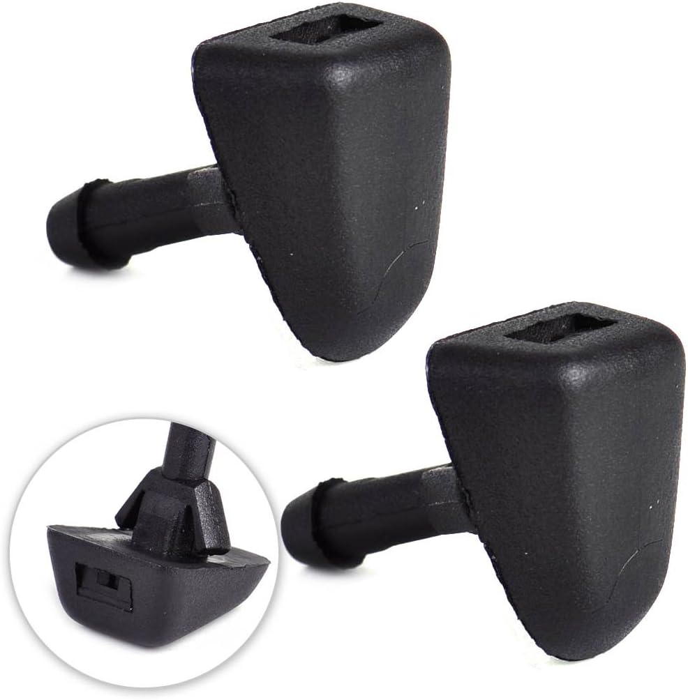 beler 2pcs Windshield Washer Wiper Nozzle Water Spray Jet 30655605