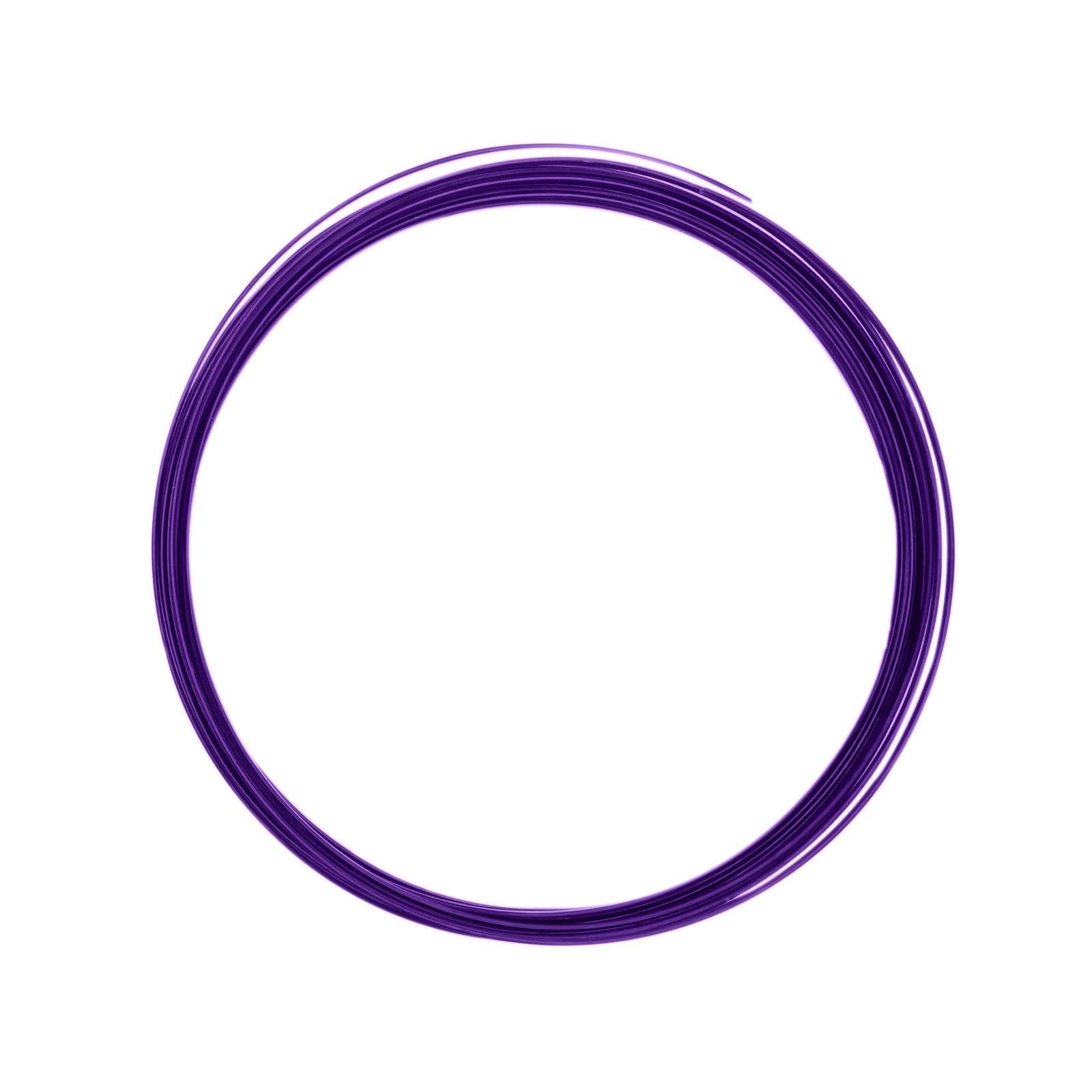 Vaessen Creative Aluminium Craft Wire Flat 0.2" (5 mm) x 0.04" (1 mm) x 0.14" (3,5 mm) Lilac (Purple) - Flexible Metallic Wire for Crafting, Flower Arranging, Jewellery Making and Modelling