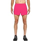 DEMOZU Men's 3" Neon Running Shorts - Bright Split-Leg Racing & Marathon Shorts with Liner for Speed Training
