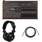 Behringer LM DRUM Classic Hybrid Sampling Drum Machine, Bundle with Turnstile Audio Headphones, Stereo Mini Male to Male Cable 10'