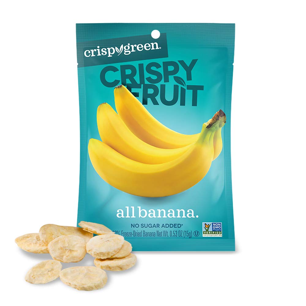 Crispy Green FreezeDried Fruit, SingleServe, Banana, 0.53 Ounce (Pack