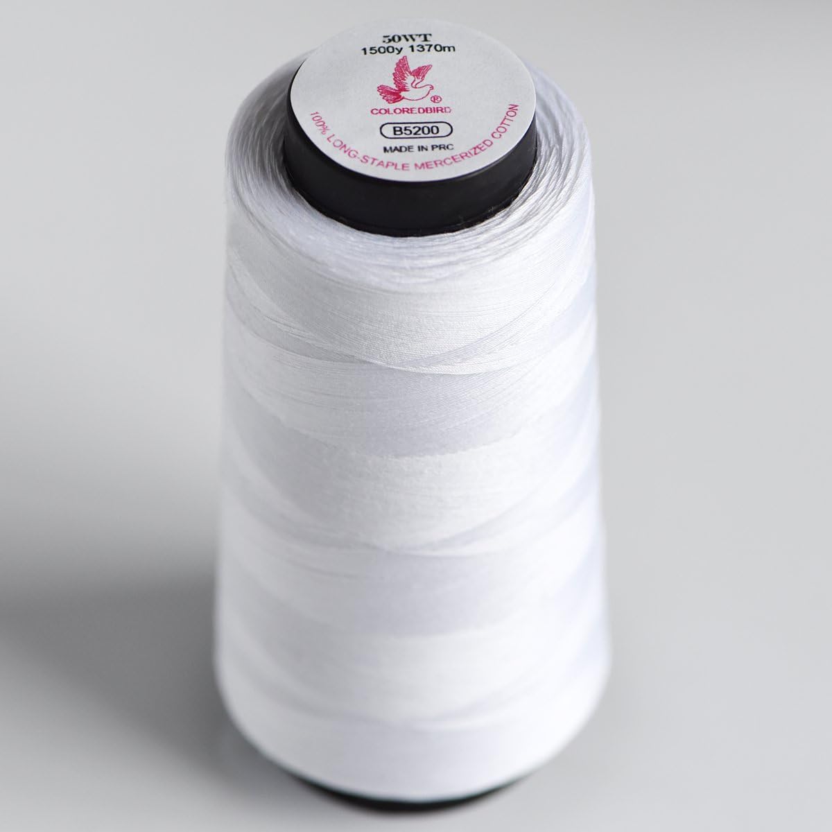 310 Popular Black 50WTCotton Thread 100 ExtraLong Staple Cotton Sewing Thread Spool,50/3Hand