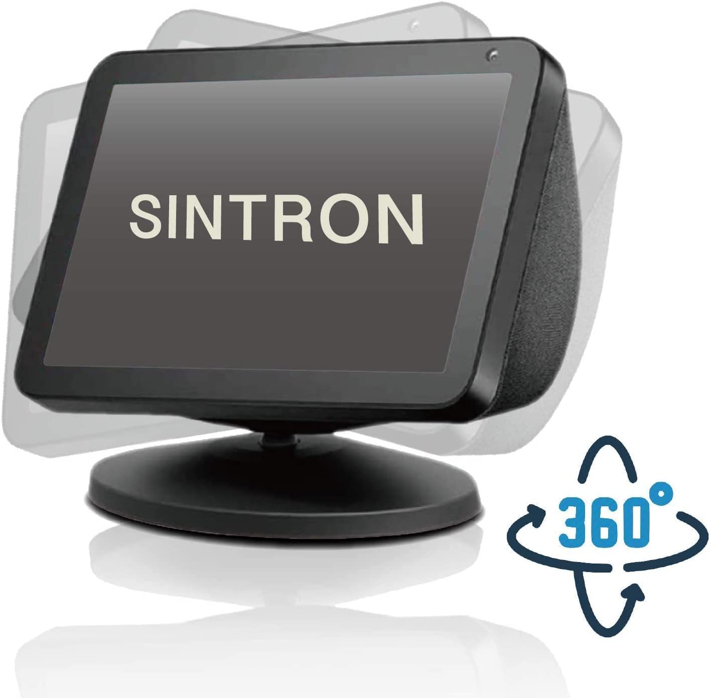 Sintron Smart Display Stand for Show 5 & 8 (1st & 2nd Gen) Adjustable Magnetic Stand Mount for Show 8 & 5 with 360 Degree Rotation Tilt Function & Anti-Slip Base (Black), Compatible with iPhone Models