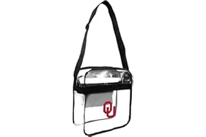 Littlearth Oklahoma Sooners NCAA Clear Carryall Crossbody Bag