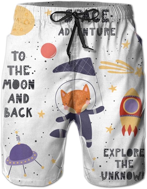 Amazon Co Jp スペースで面白い動物宇宙飛行士 水着 メンズ おしゃれ サーフパンツ 海パン 人気 スイムパンツ ボーダー 短パン ビーチパンツ サーフトランクス ゴムウェスト 水陸両用 旅行 速乾 大きいサイズ 大きい 服 ファッション小物