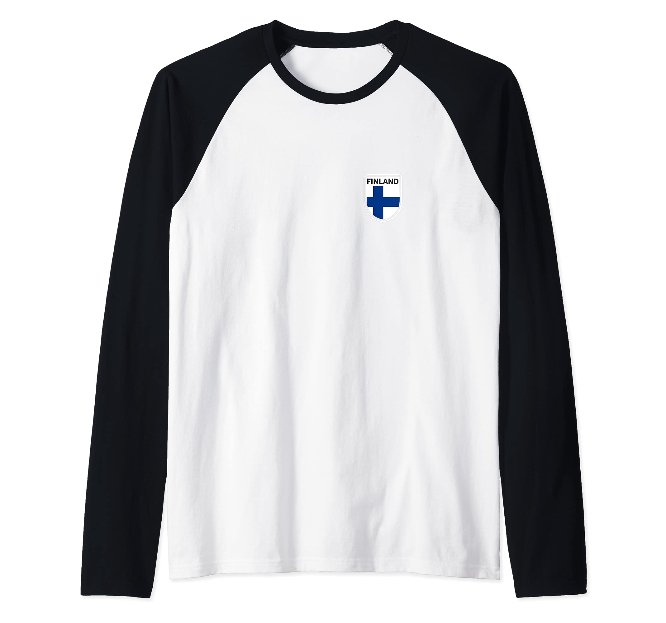 Flag Finland Raglan Baseball Tee