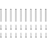 uxcell Stainless Steel Tube Friction Pins Watch Strap Pressure Bars Pin with Rivet Ends Band Clasp Buckle