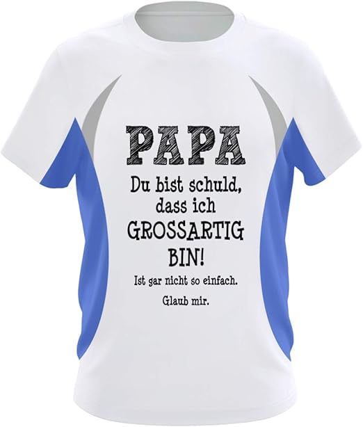 Vater Dank Papa Grossartig Herren Laufshirt Tailliert Geschnitten Amazon De Bekleidung