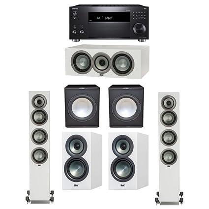  Elac Uni Fi Slim White 52 System With 2 Elac Fs