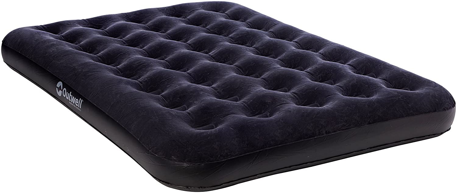 Outwell Flock Classic with Pillow & Pump Double Air Bed - Black, One Size