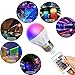 LED Color Changing Light Bulb - Dimmable 16 Modes Mood Hue RGB Colored Light Bulb with Remote Control for Bedrooms Party Home Decorations Stage - E26/E27 (4 Pack)