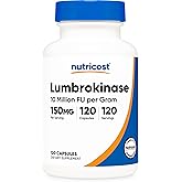 Nutricost Lumbrokinase Capsules 150 mg (120 Capsules) - Gluten-Free, GMO-Free, 3rd Party Tested