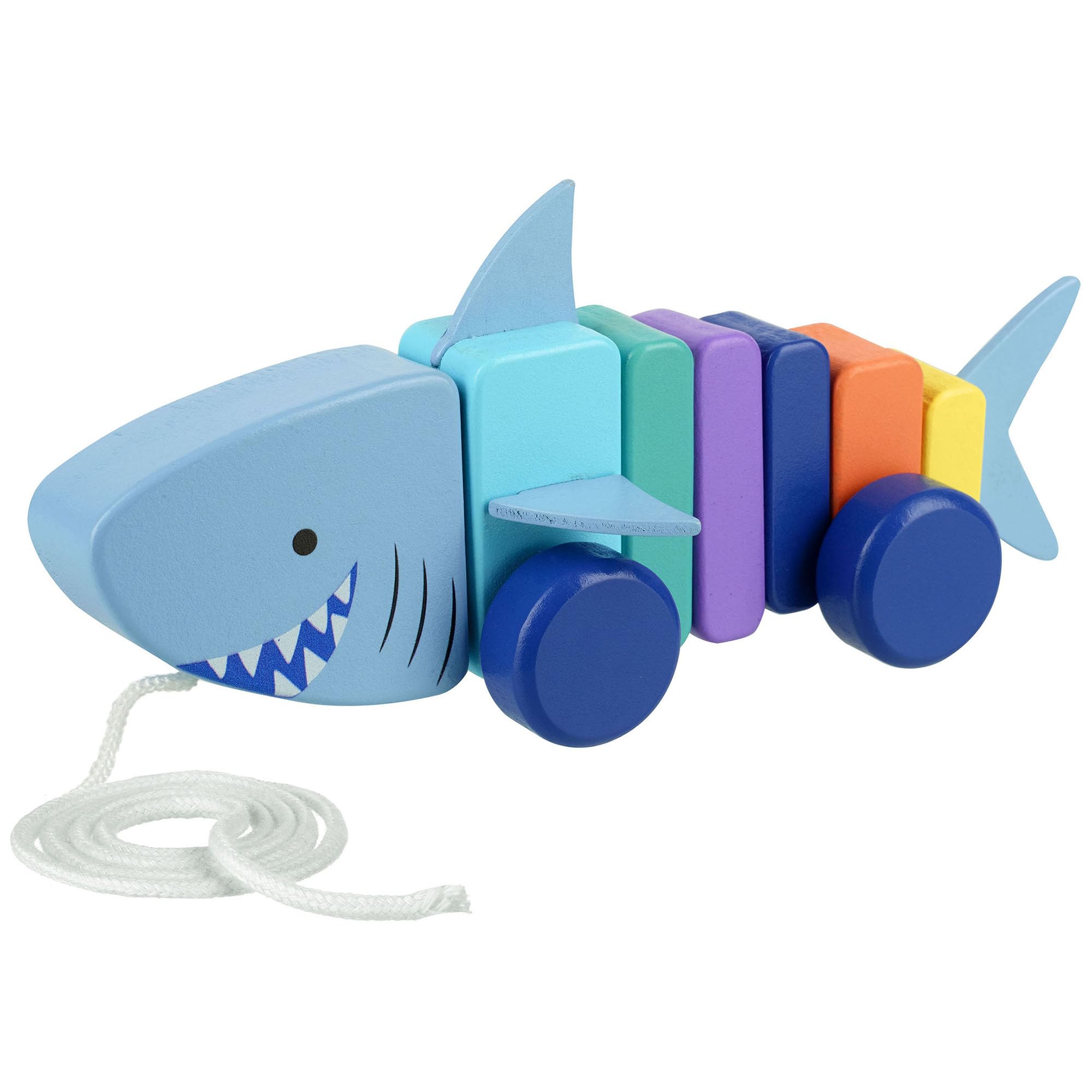 ORANGE TREE Toys Shark Pull Along