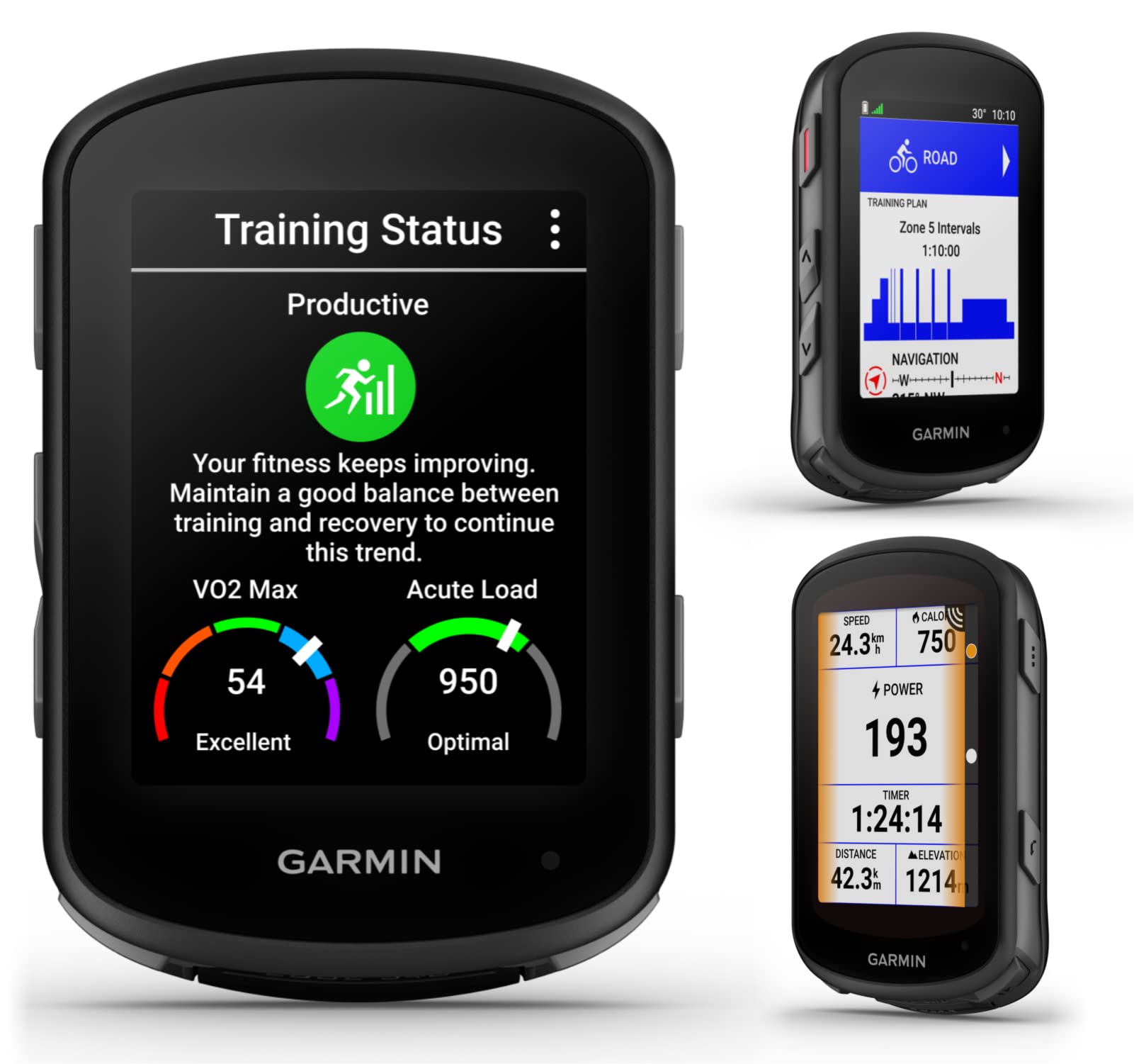 Wearable4U - Garmin Edge 540 GPS Cycling Computer, Button Controls, Advanced Navigation with Garmin Speed and Cadence Sensors and E-Bank Bundle