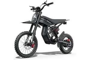 Riding'times Electric Dirt Bike for Teens Adults, 60V 25AH 40MPH // 48V 27AH 37MPH Ebike with 14"/12" Motorcycle Tire, 3000W/2000W Dual Hydraulic Brakes Mountain Off-Road Dirtbike for Ages 13+