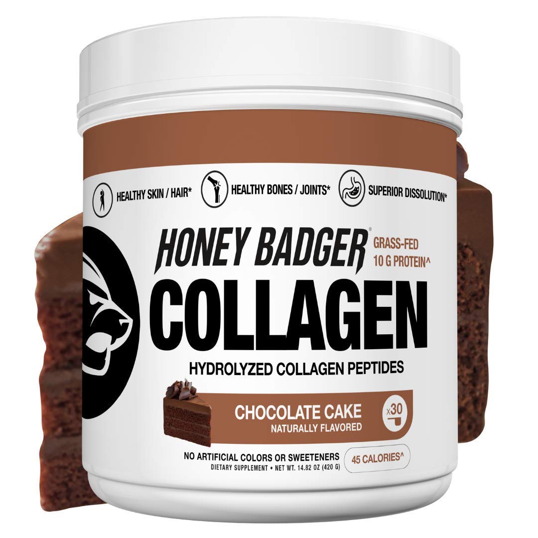 Buy Honey Badger Natural Keto Collagen Peptides Protein Powder
