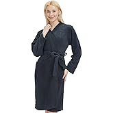 MiYODOS Women's Robe Lightweight Terry Cloth Kimono Robes Knee Length Bathrobe