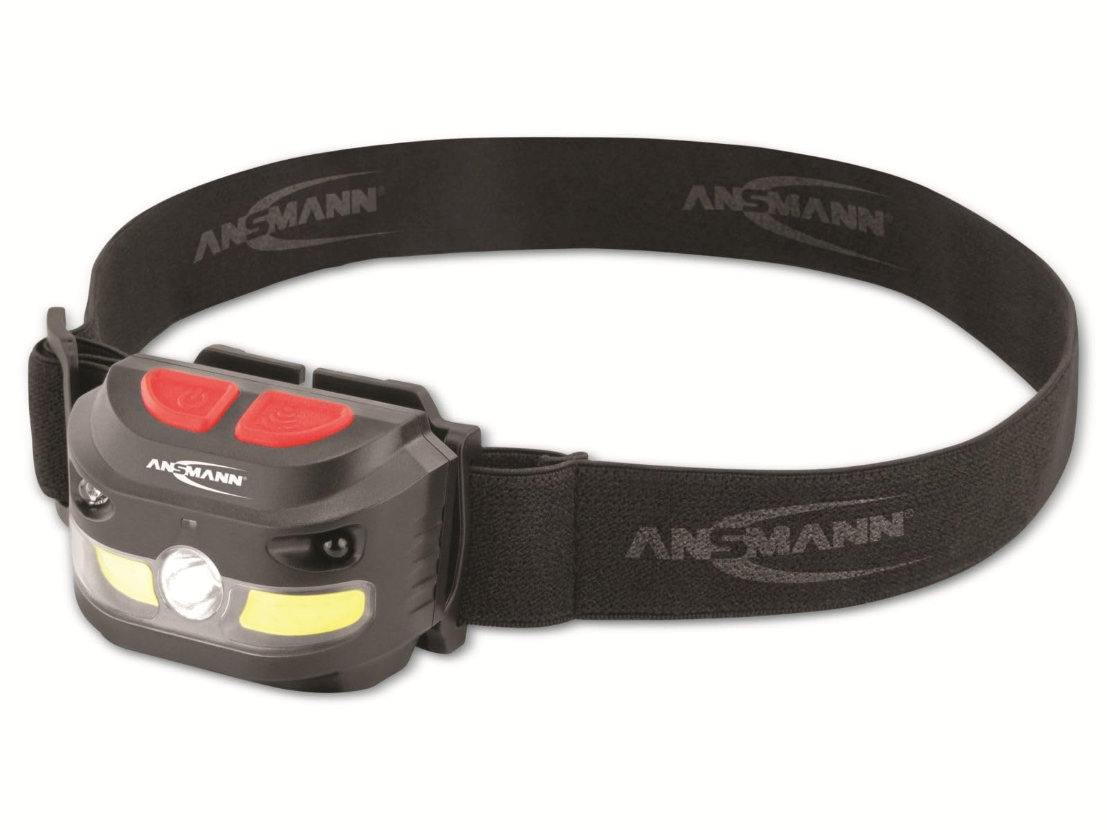 ANSMANN 1600-0224 Rechargeable, Multi Function Headlight with 5W CREE LED, 4W COB Light and Sensor for Hand Gestures.