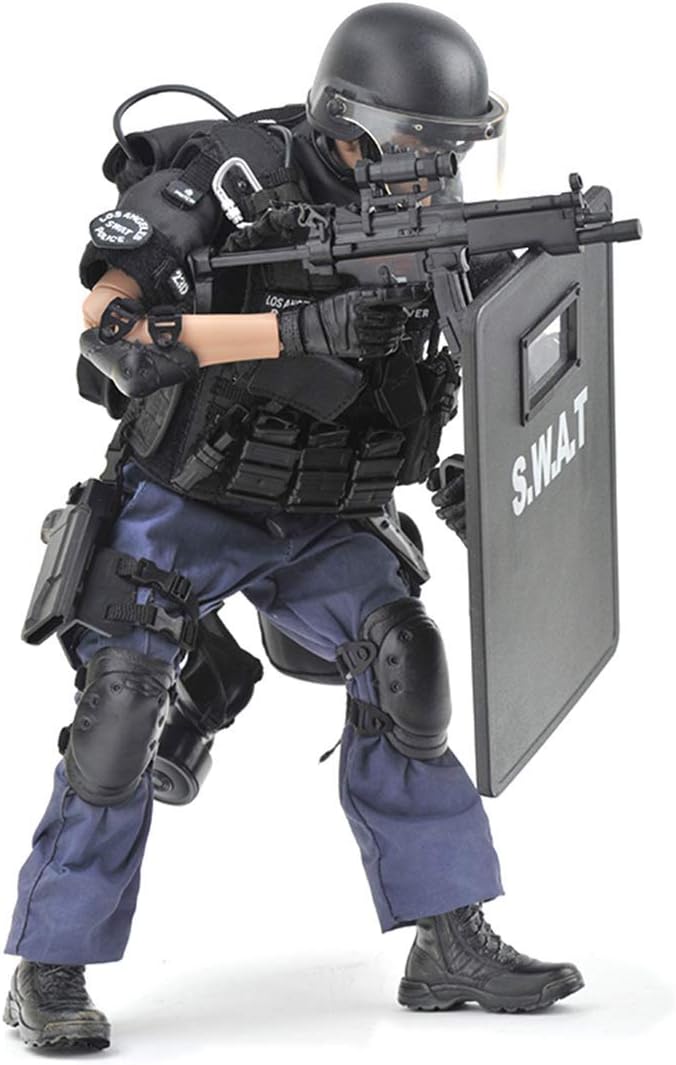 NEDTO 12" 1/6 Special Forces Action Figure SWAT Team Bendable Soldier Figure Model Military Toys