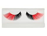 EMILYSTORES Red Black Eyelashes For Queen of Hearts