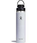 Amazon.com: Hydro Flask Water Bottle - Insulated Stainless Steel - Wide  Mouth Chug Lid, Non Spill, Leakproof in 24 Oz Dew : Home & Kitchen
