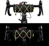 Rhinowalk Bike Front Handlebar Bag 2.4L Waterproof Reflective Straps Black view 5