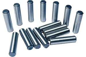 ZDingTech 15pcs 1/4 x 1 Dowel Pins,1/4 inch x 1 inch Metal Dowel pins Shelf Pegs 1/4,Support Shelves,Bearings Alloy Steel Wood Bunk Bed pegs