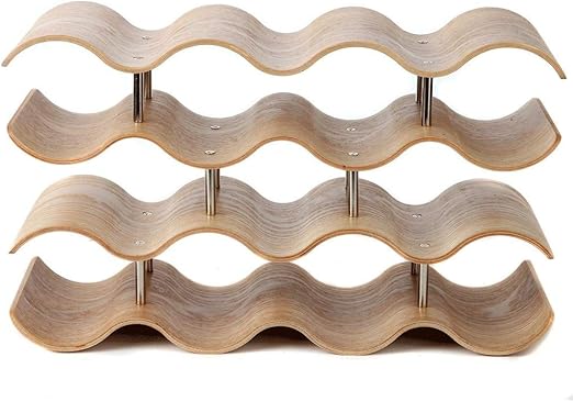 Amazon Com Yuehjnba Wine Rack Fashion 4 Tier Countertop Wave