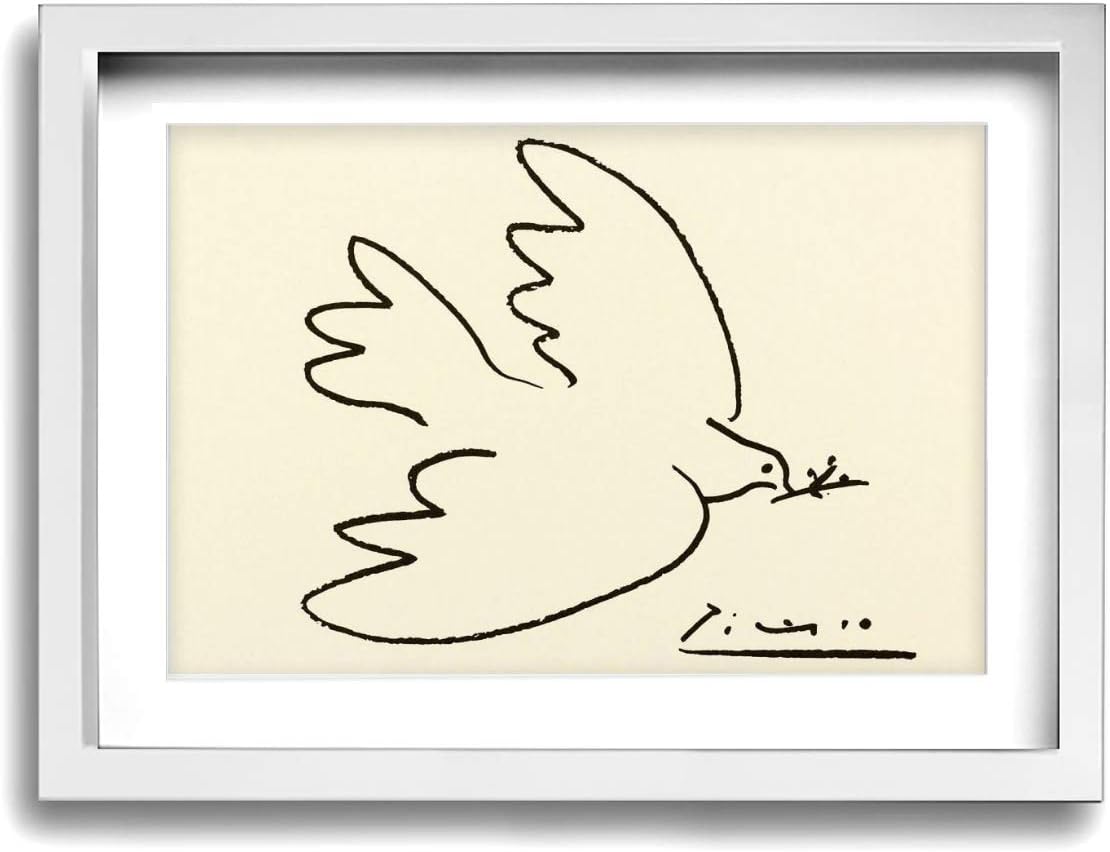Amazon Co Jp Wale J ピカソ 平和の鳩の油絵 名画 油絵 フレームレス ポスターフレーム 装飾画垂直 廊下の通路の壁画 装飾画 寝室の絵画 アートポスター ポスターフレーム 絵画 壁掛け フック Diy油絵 木枠セット インテリア キャンバス 30 40cm ホーム