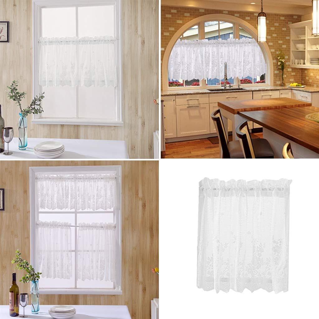 Ameublement Et Decoration Blanc F Fityle 4x Rideau Court Rideaux Occultants Rideau Voilage Brode Pour Chambre Bebe Enfant Decor Cuisine Maison Lemoncitylive Com