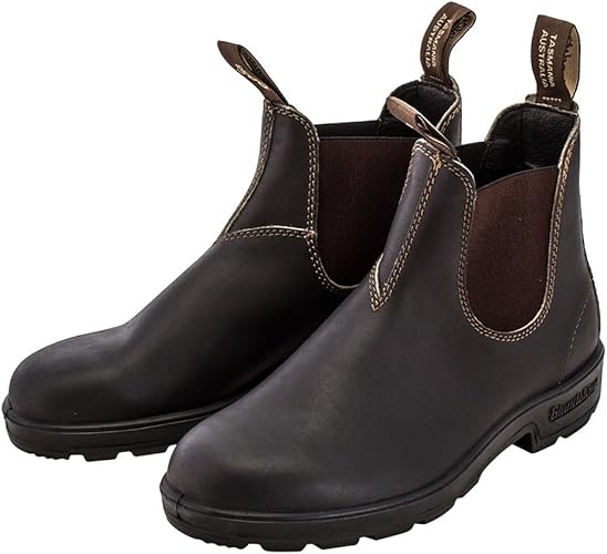 Amazon Blundstone ブランドストーン サイドゴアブーツ Original 500 500 スタウトブラウン Stout Brown ショート ブーツ レインブーツ メンズ レディース 本革 アウトドア 並行輸入品 Blundstone ブーツ