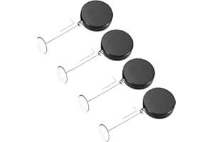 MECCANIXITY 3.3ft Retractable Cable Lock with Round Patch Remote Control Security Lock with Adjustable Cord Tether Anti Theft