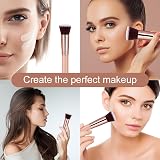 AOOWU Flat Top Foundation Brush Premium Multifuntional Makeup Tool view 9