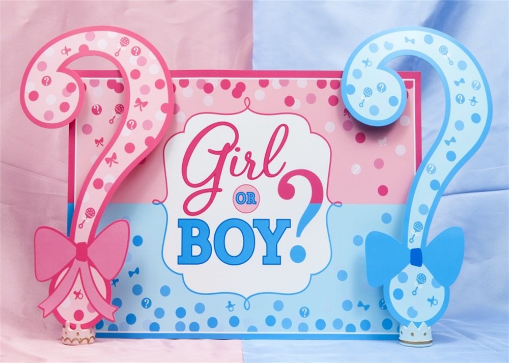 YongFoto 3x2m Sweet Baby Shower Backdrop Girl or Boy Card Creative Backdrops for Photography Happy Mother's Day Vinyl Photo Background Pregnant Woman Party Studio Props