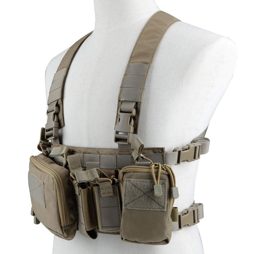 Huenco Tactical Assault Chest Rig 500D Molle Multicam Tactical Vest