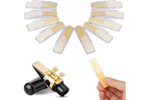 Alto Saxophone Reeds 10PC, Strength 2.5 Alto Sax Reeds for Professional Saxophone with Individual Plastic Case, Thinner Reed 