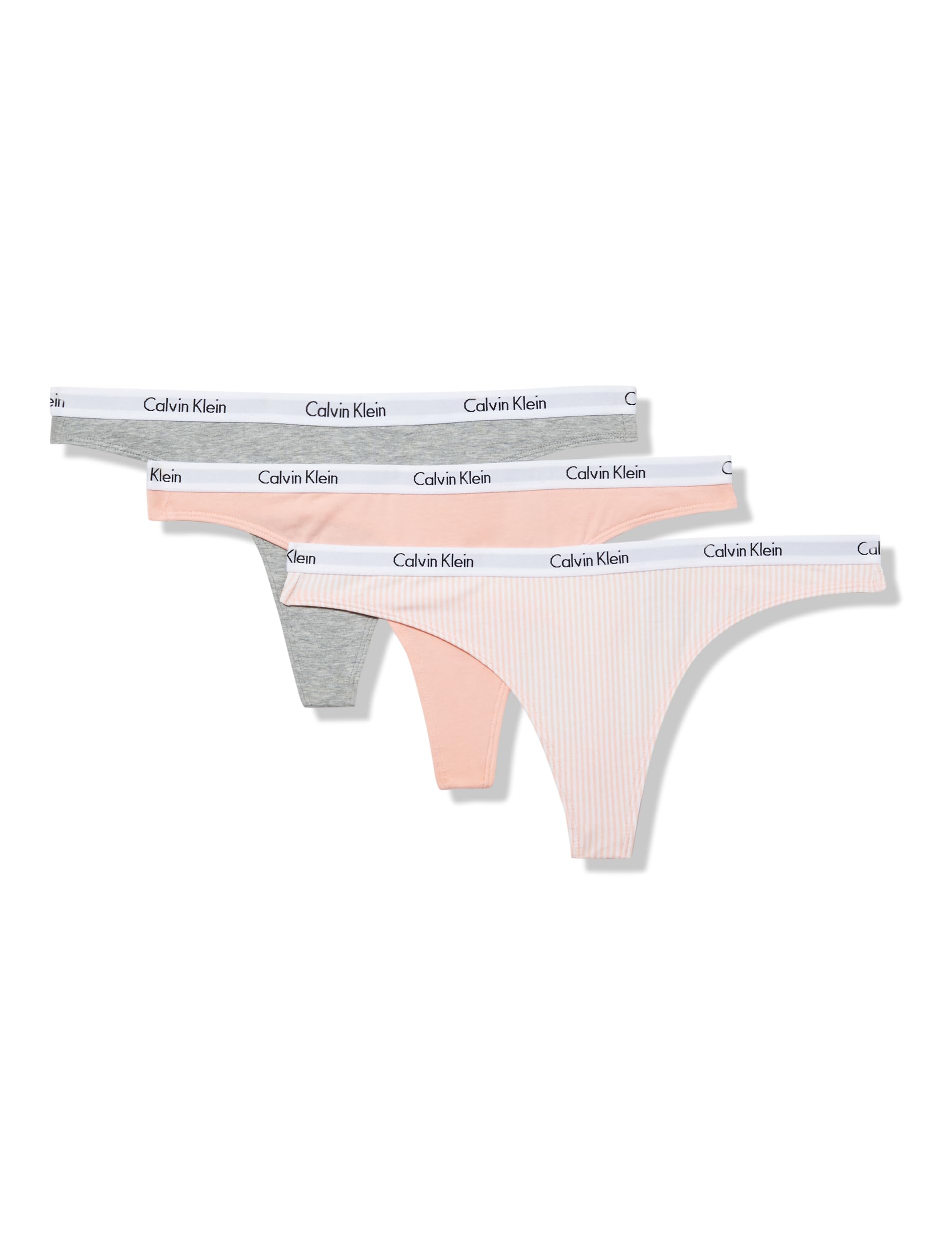 Carousel Logo Cotton Stretch Thong Panties, Multipack Image Carousel Logo Cotton Stretch Thong Panties, Multipack Image
