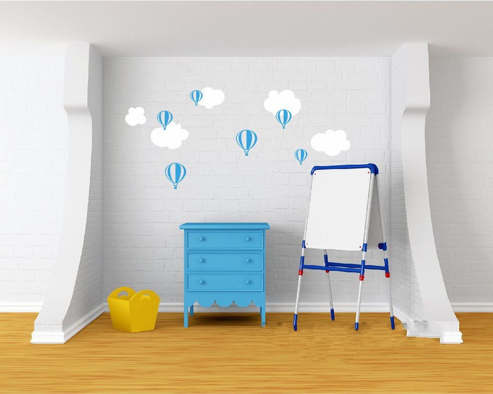 キュートホットエアバルーンバルーン雲壁ステッカー赤ちゃん保育園壁デカールdiyビニールステッカー子供room You選択色 B01d8gqkoc ベビールームウォールステッカー 正規通販 Deuber De