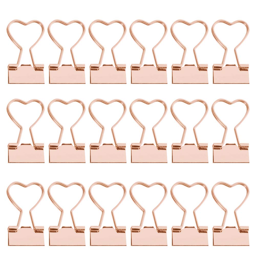 DMGARDEN 12 pcs File Paper Clips,Office Stationary Set,Metal Paper Foldback Clips,Paper Binder Clamps for Office,Home
