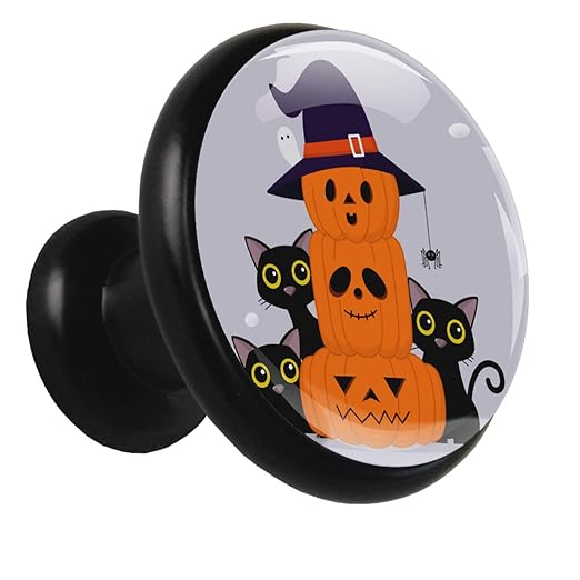 Kleiderschrank Knöpfe Halloween Kürbis Brustknöpfe Metall Moderne
