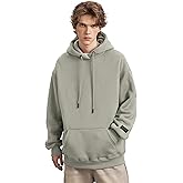 TURLAT Mens Hoodie Heavyweight Fleece Hoodie Sweatshirt for Men Oversized Pullover Hoodie with Pocket Causal Sportswear