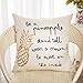 Fahrendom Be a Pineapple Stand Tall Wear a Crown Inspirational Quote Décor Spring Summer Farmhouse Decoration Cotton Linen Home Decorative Throw Pillow Case Cushion Cover for Sofa Couch 18 x 18 in