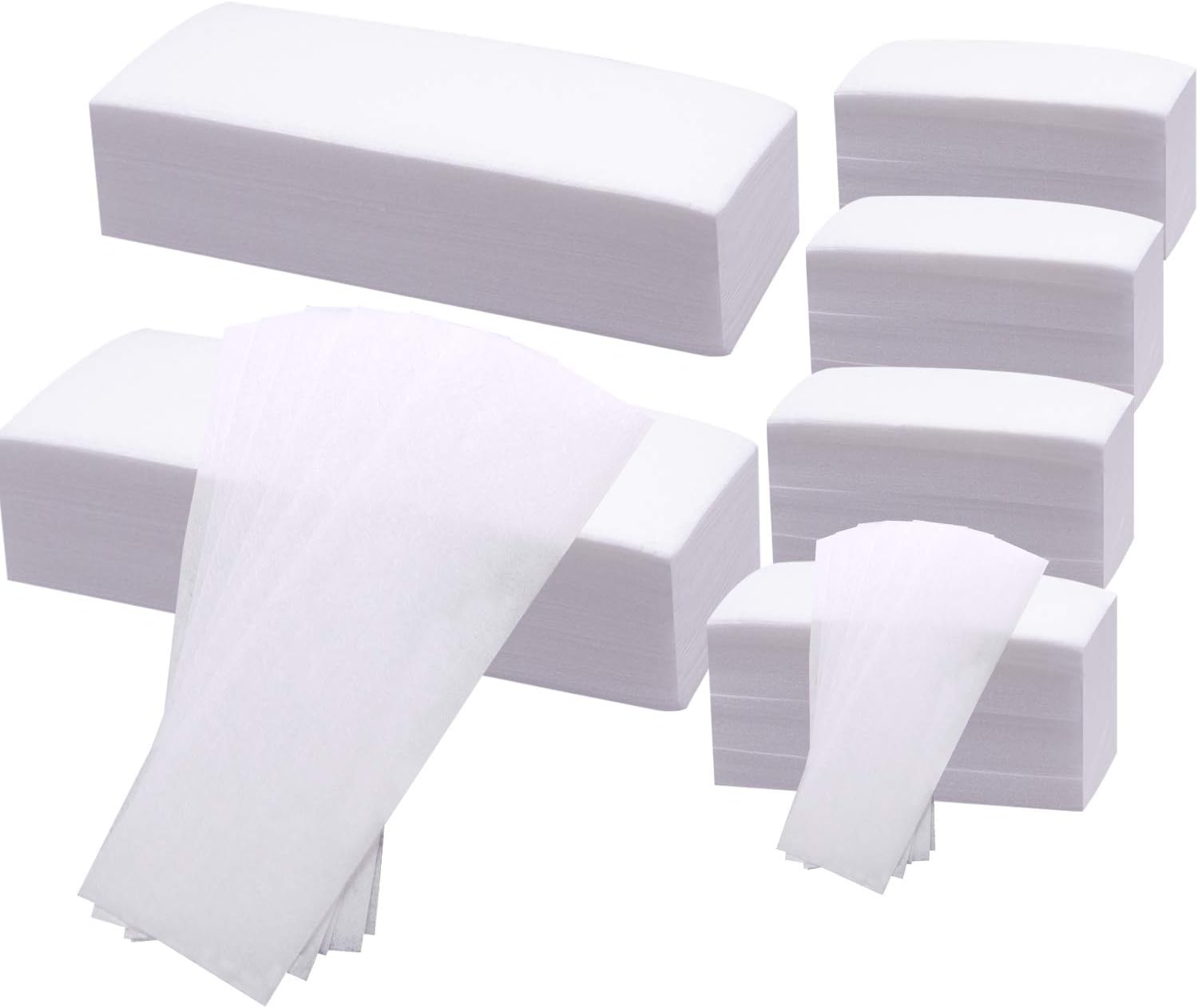 BQTQ 600 Pcs Waxing Strip Body Facial NonWoven Wax Strips for Women