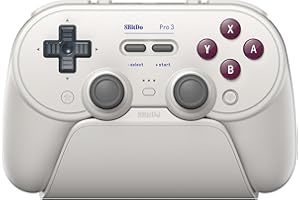8BitDo Pro 3 Bluetooth Controller for Switch/Switch 2 – TMR Joysticks, Swappable ABXY Buttons, Pro Back Buttons, Charging Doc