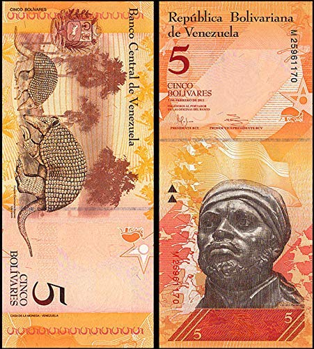 ISD Venezuela Banknote 5 Bolivares Currency for Collection